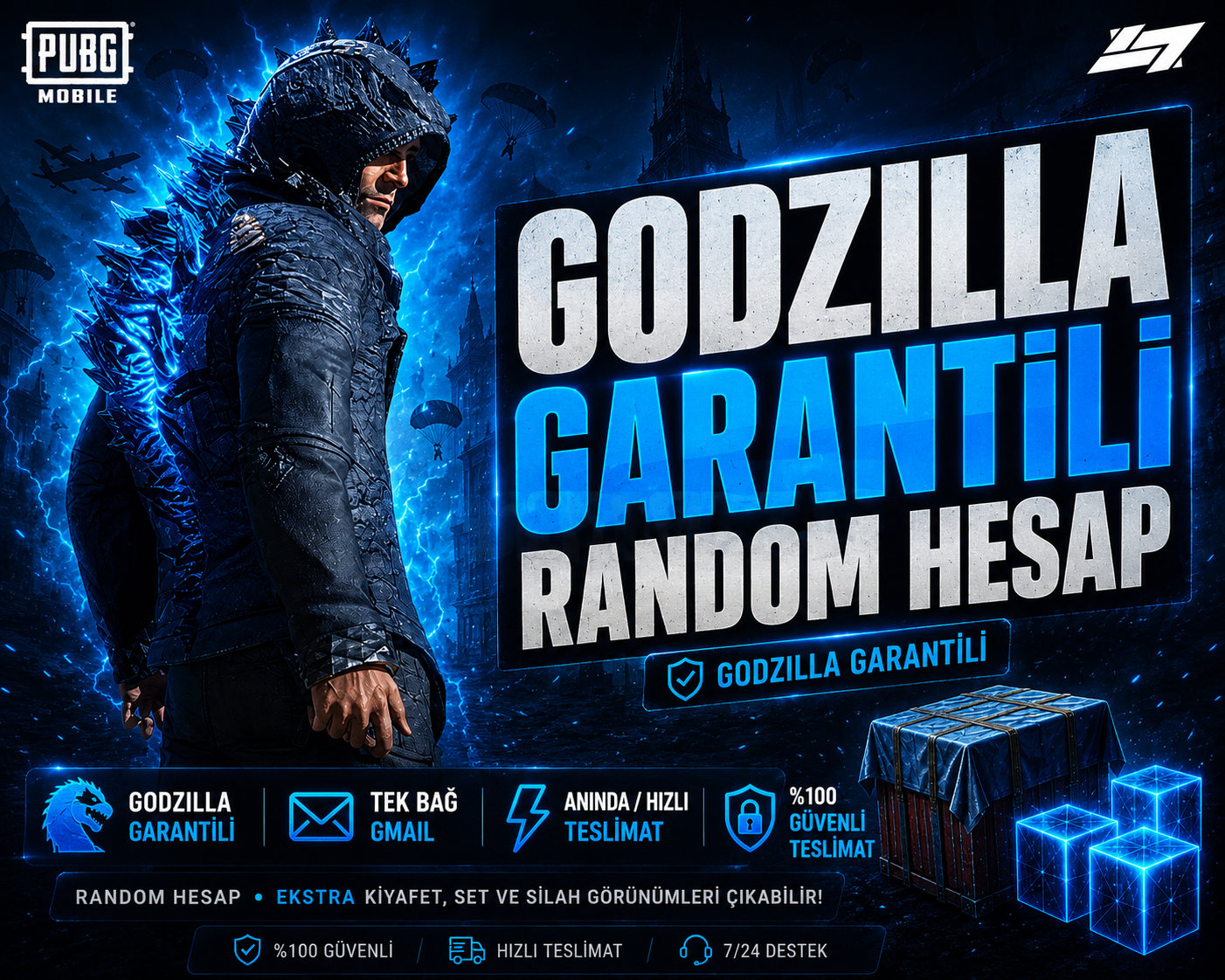 Godzilla Garantili Random Hesap | Otomatik Teslimat